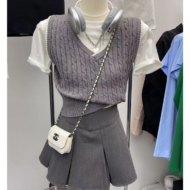 学院风质感时尚百搭青春洋气清纯款T恤