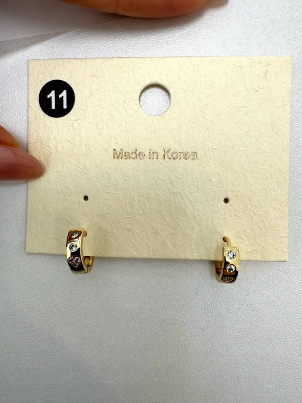 925银耳饰 韩国耳环925银镀真金系列