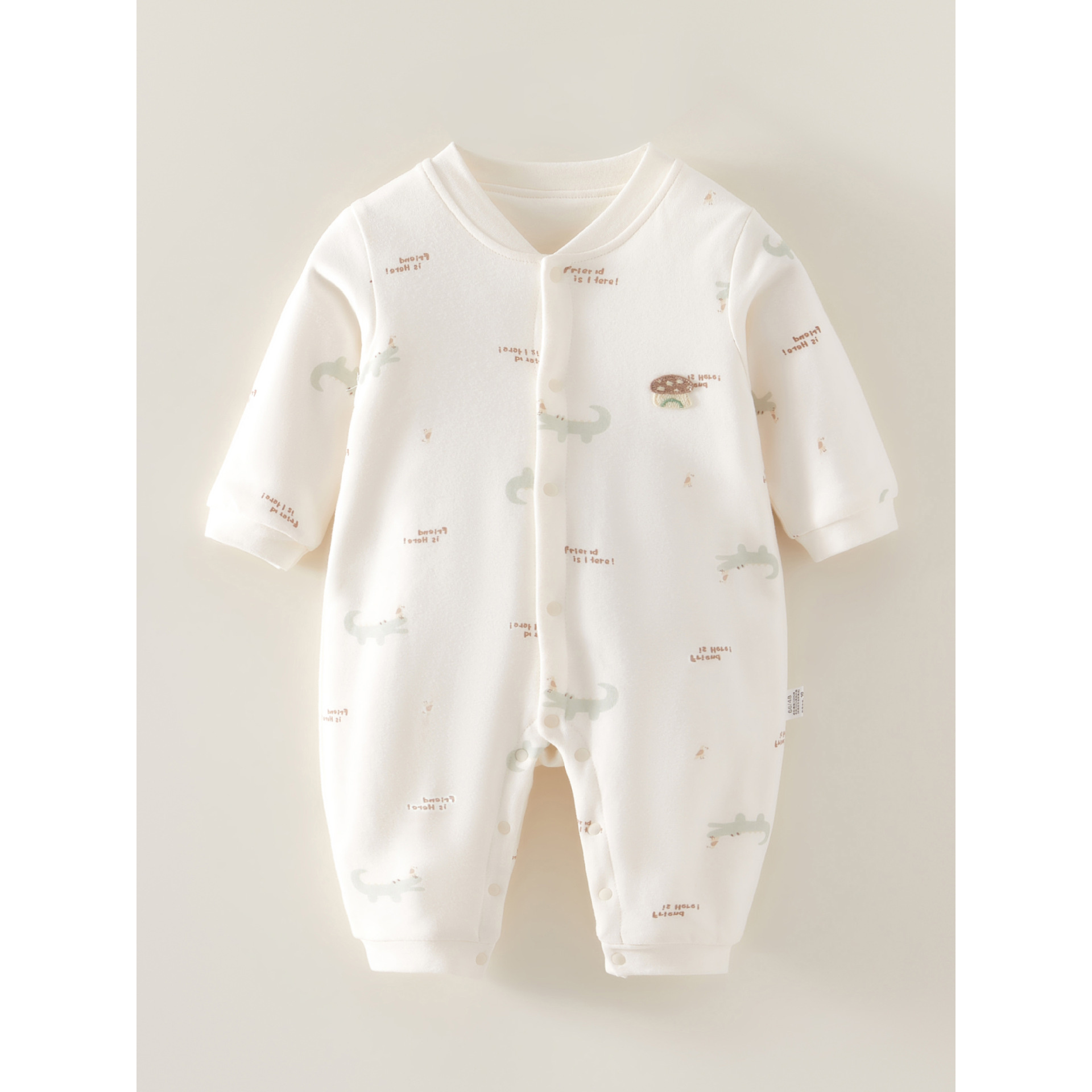 宝宝连体衣秋冬薄棉A类婴儿哈衣长袖爬爬服秋冬季男女睡袋连体衣