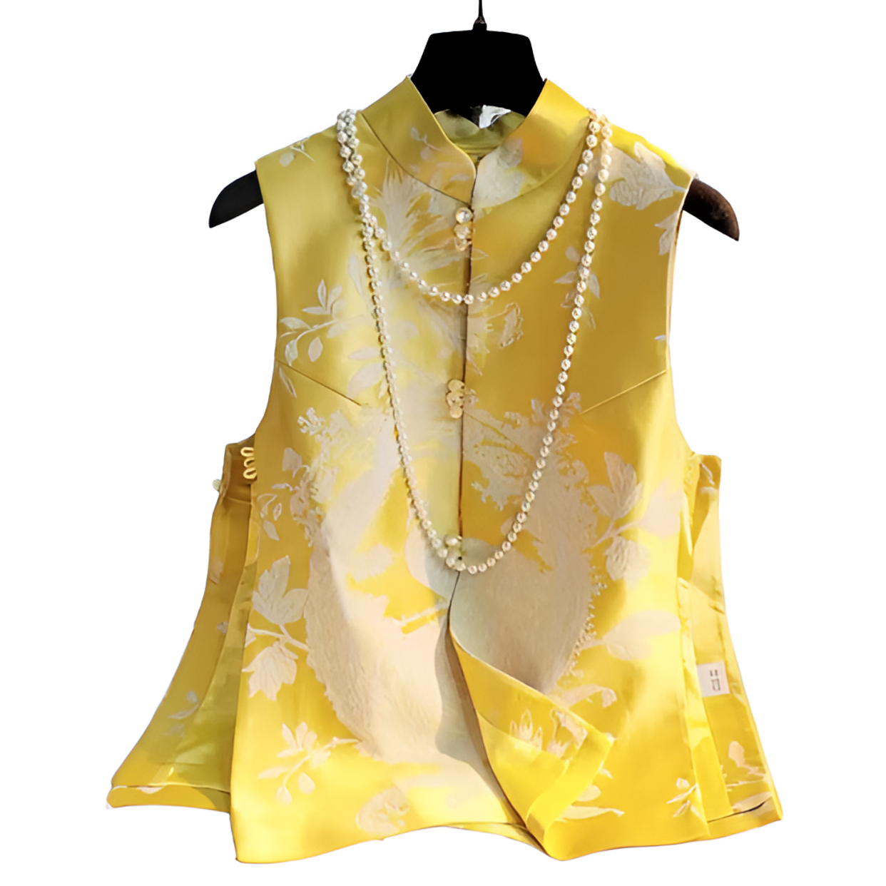 新中式中国风重工艺凤尾刺绣马甲时尚百搭坎肩宽松无袖马甲