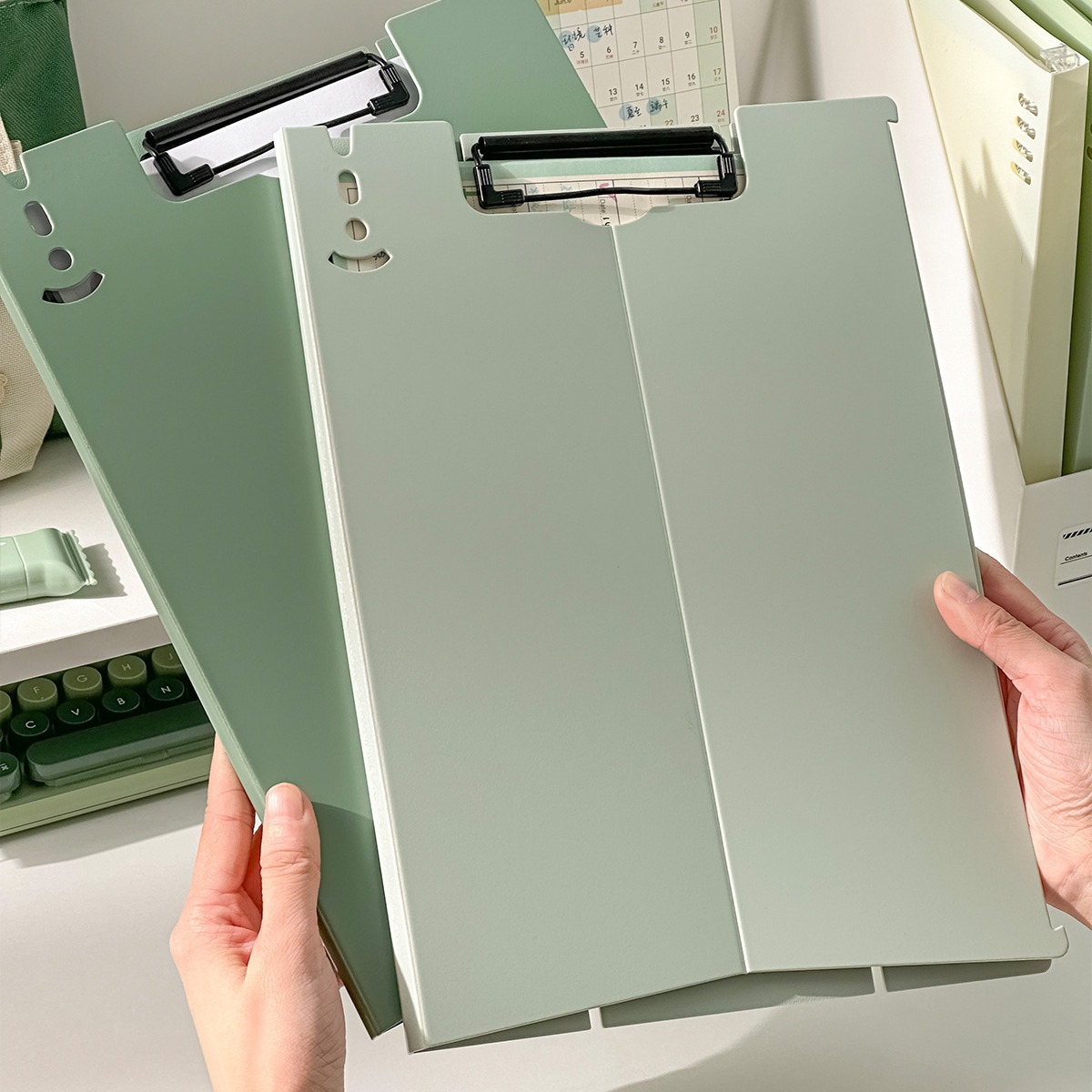 多功能文件夹写字垫板试卷收纳盒小学生板夹写字板收纳文件夹