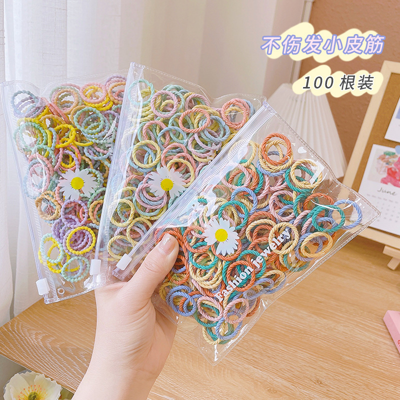 儿童发圈女童不伤发扎头橡皮筋韩国宝宝发圈头绳高弹力扎辫发饰品