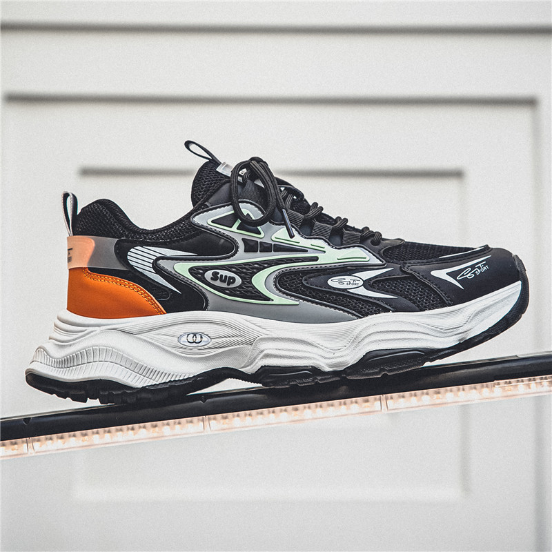 2024春季运动鞋网面网格透气休闲男鞋直播款老爹鞋运动户外鞋