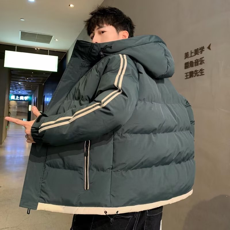 羽绒棉服棉袄男士春秋冬季2022新款潮牌加绒加厚男生面包棉衣外套