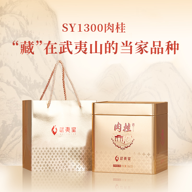 【中秋茶礼】武夷星山语SY1300铁盒装264g武夷岩茶肉桂茶送礼