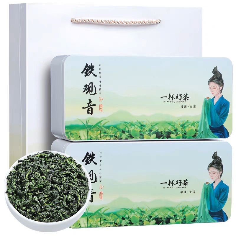 茶叶铁观音安溪乌龙茶铁观音茶叶2024新茶清香型小包装500g礼盒装