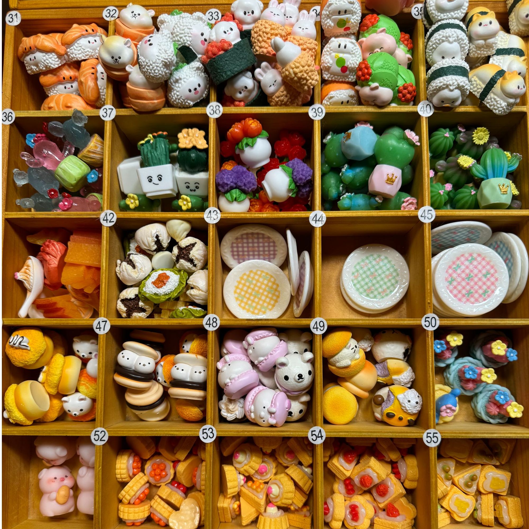 （直播自选款式，选款后不退换）树脂仿真卡通食玩Diy配件手工材料