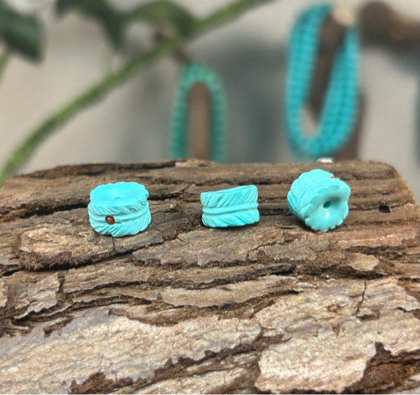 纯手工镶嵌款精美羽毛隔珠DIY配饰