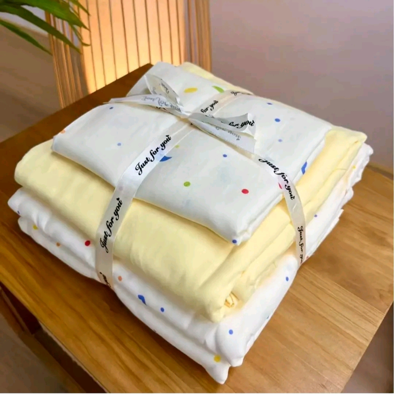 【四件套】全棉A类母婴级超柔双层纱被套床单双人三件套床上用品