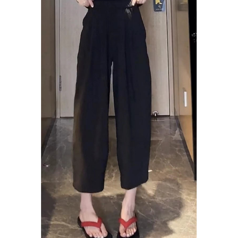 格洛森女装夏季新款梨型身材哈伦裤小个子高腰显瘦速干休闲裤超薄
