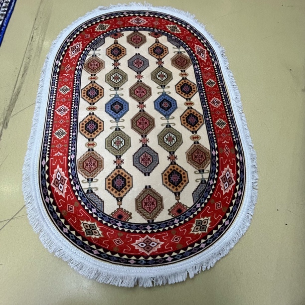 欧式名族风米白色地毯