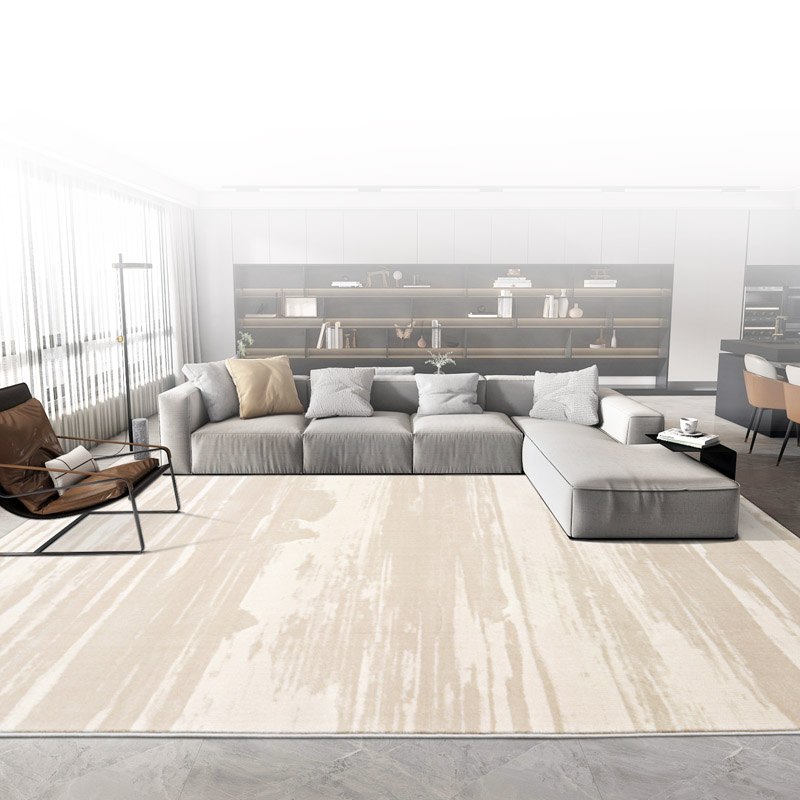 【KA】土耳其原装进口奶油极简威尔顿机织地毯客厅毯床边毯极简风