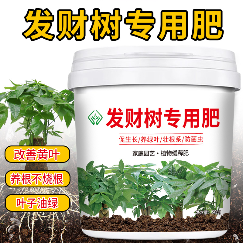【发财树专用肥料】有机肥花肥室内盆栽促开花叶片油绿颗粒缓释肥