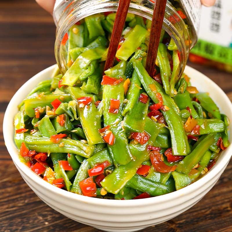 剁椒贡菜湖南香辣下饭菜238克/瓶开味咸菜拌饭拌面速食美食辣酱菜