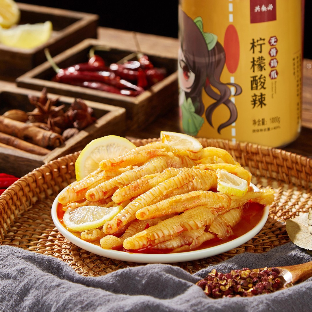 【网红推荐】酸辣柠檬无骨鸡爪无骨凤爪去骨酸辣味柠檬解馋零食甄选
