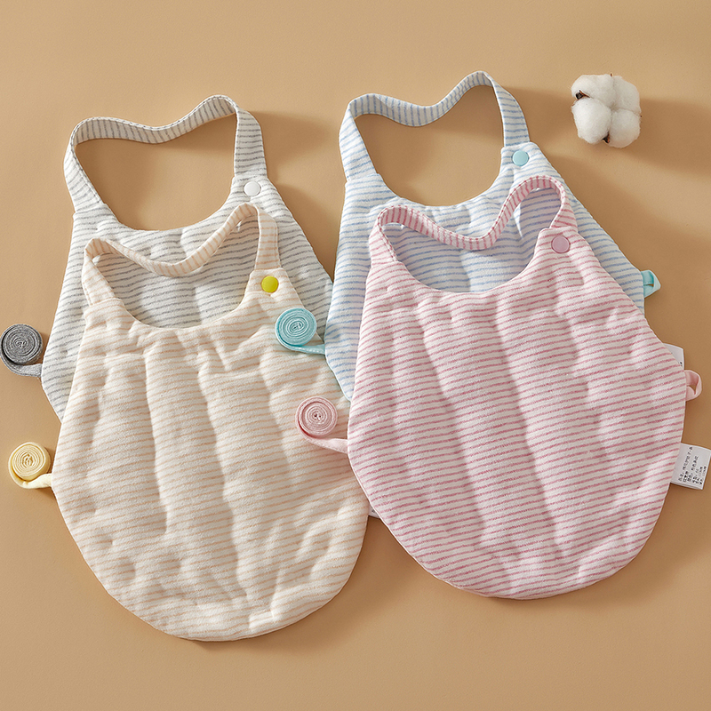 手工纯棉花肚兜婴幼儿加厚保暖肚兜防着凉防寒睡衣儿童护胃护肚