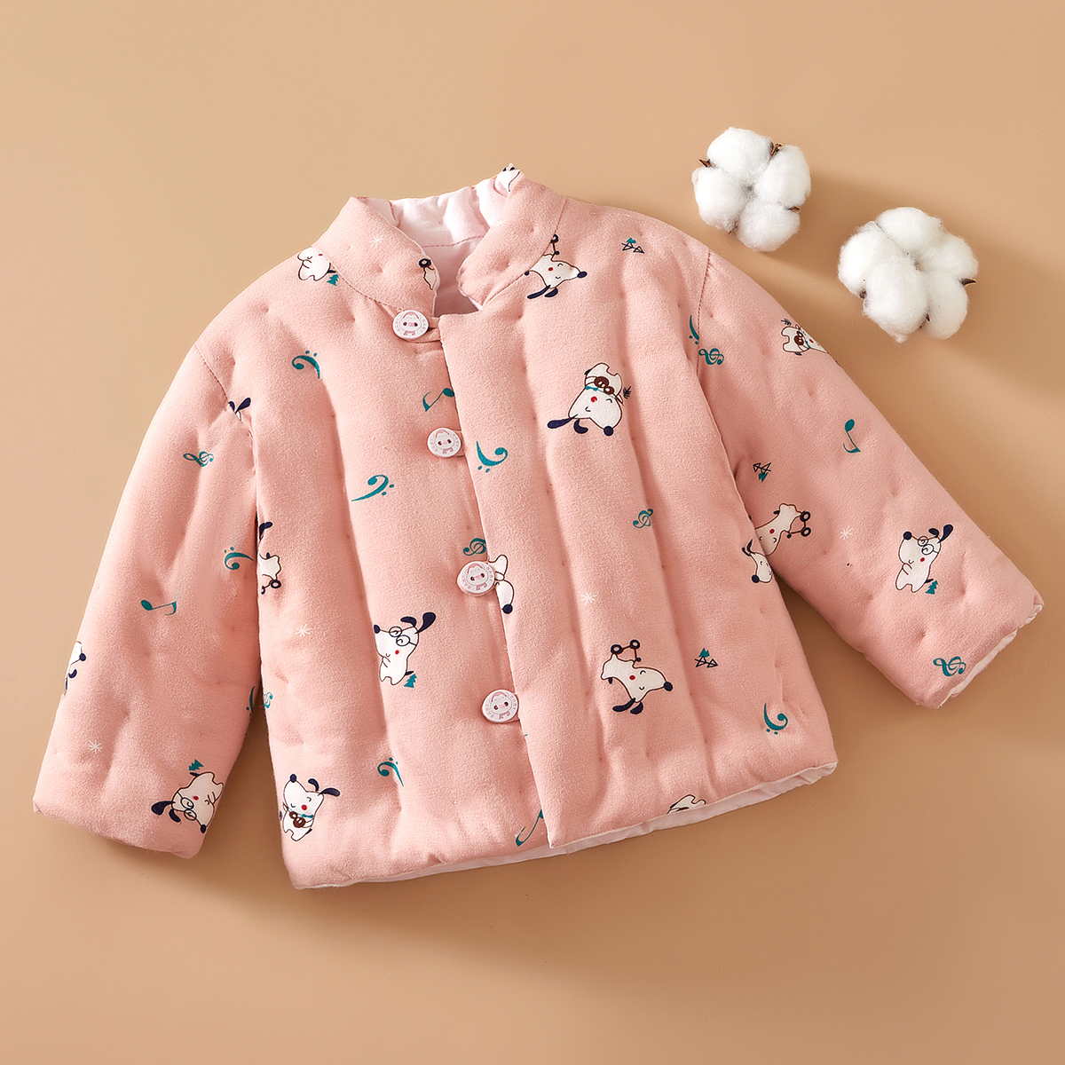 婴幼儿外出棉服宝宝手工纯棉花加厚棉袄冬季儿童男女宝宝保暖棉衣