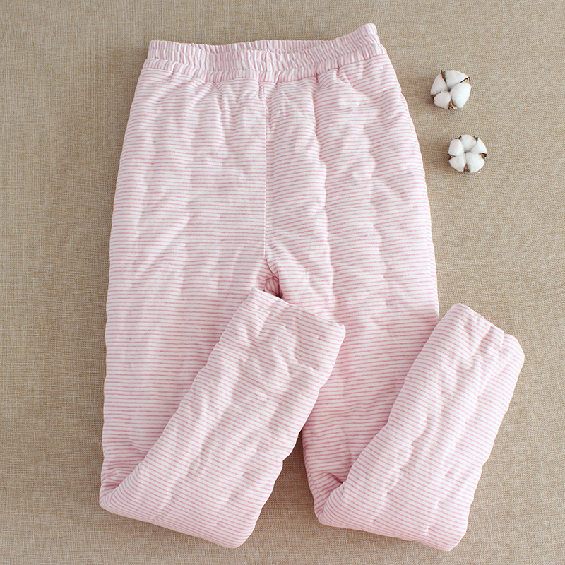 女士纯棉花手工棉裤冬季内穿棉衣服成人休闲高腰棉裤居家保暖长裤