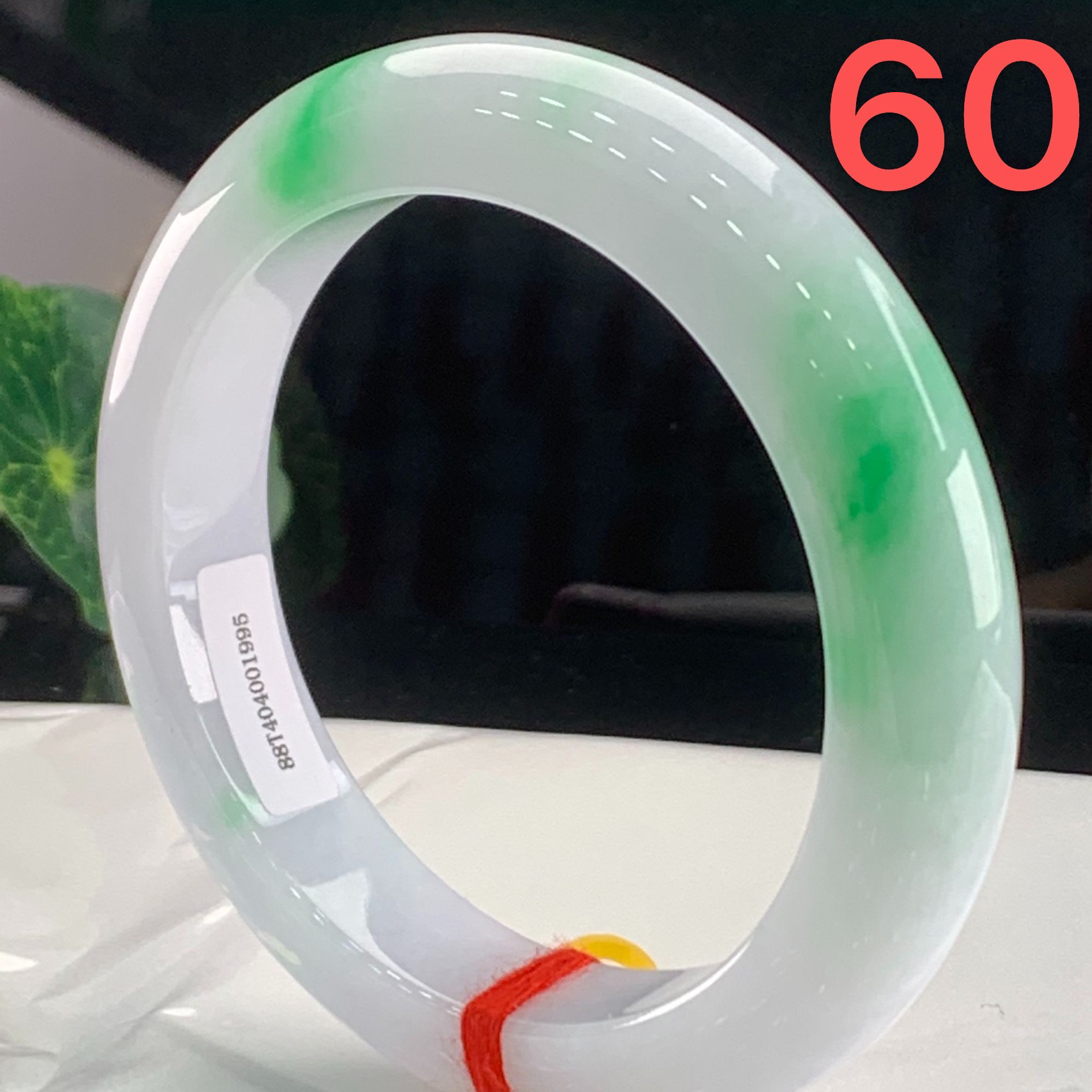 天然缅甸翡翠A货 白底青飘正阳绿完美 正圈