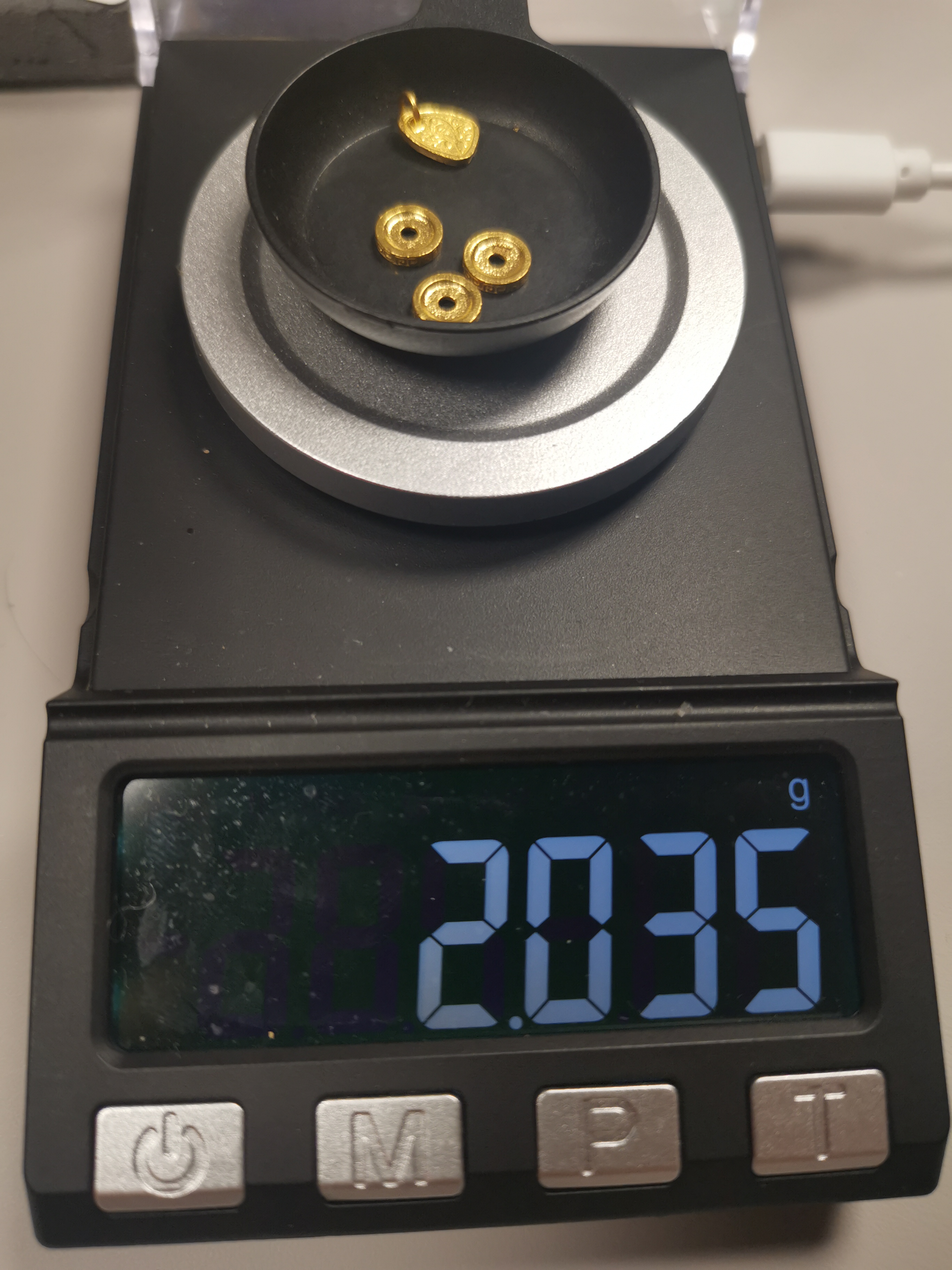 足金999回纹隔片