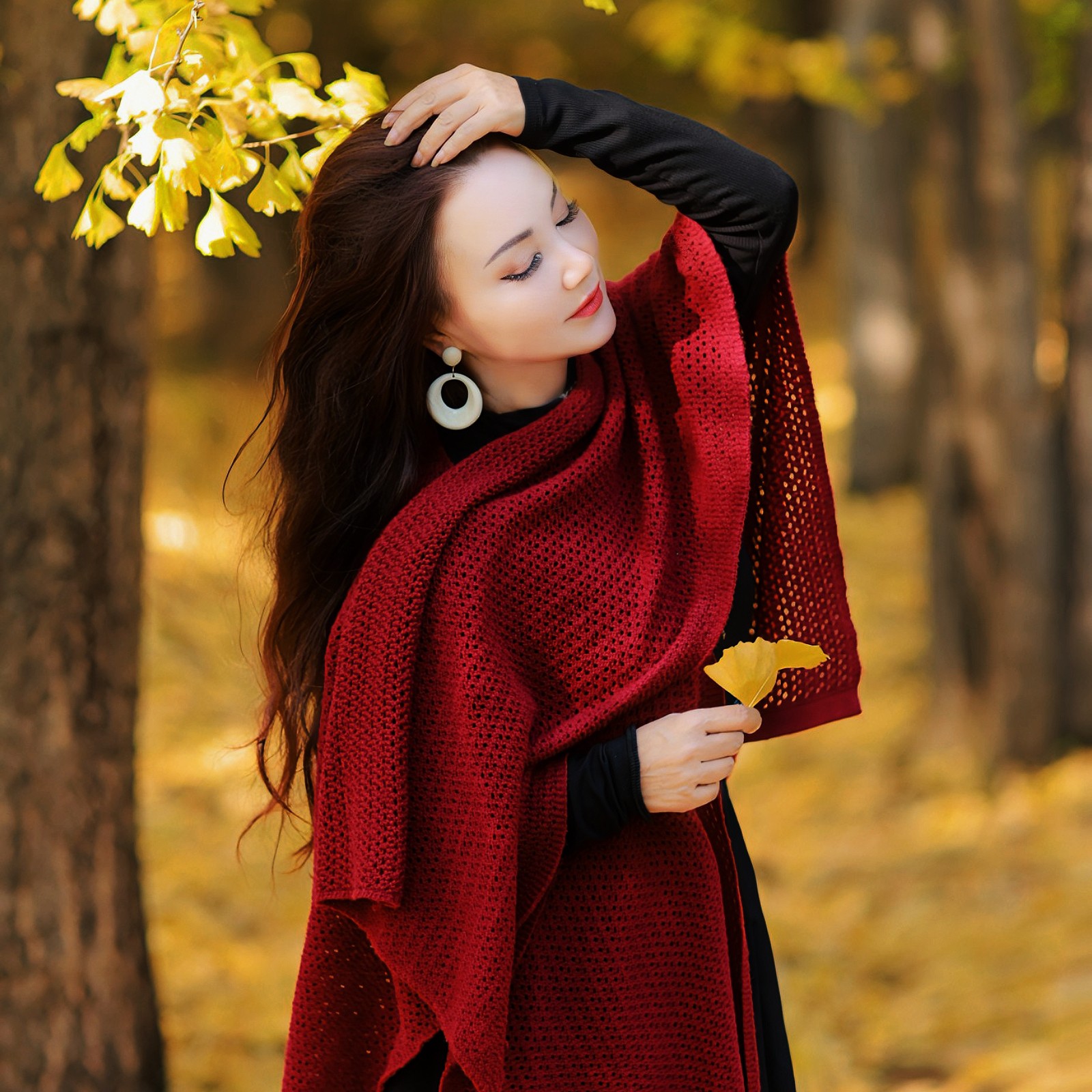 【平安扣披肩】春季新款百搭披肩女遮肚子遮腰显瘦外搭