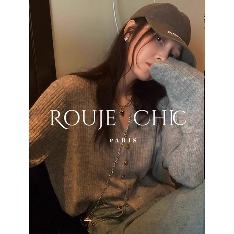 【美拉德色】开衫外套3524超柔软高品质圆领针织毛衣