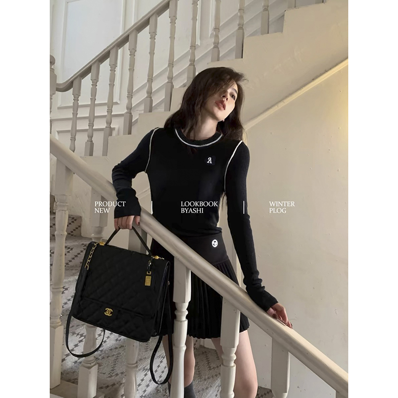 【黑色】3309超柔软高品质圆领上衣