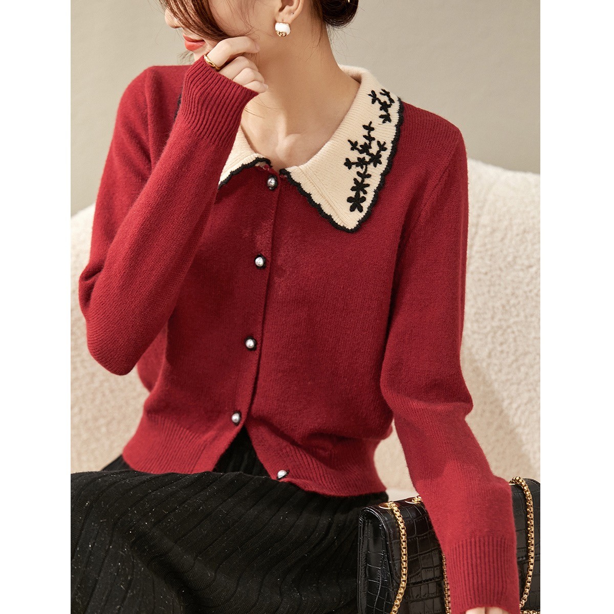 2021超柔软毛衣高品质娃娃领上衣