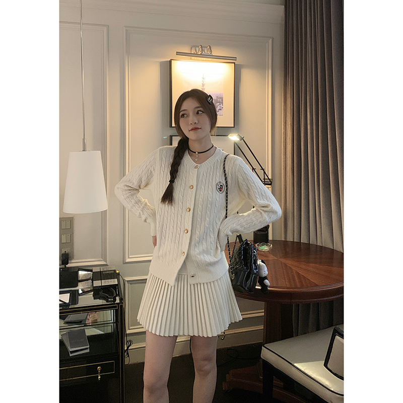 【薄荷曼波】开衫外套2853超柔软新款高品质圆领上衣