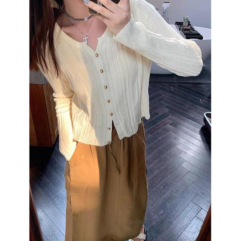 【紫色】开衫外套3178超柔软高品质圆领上衣