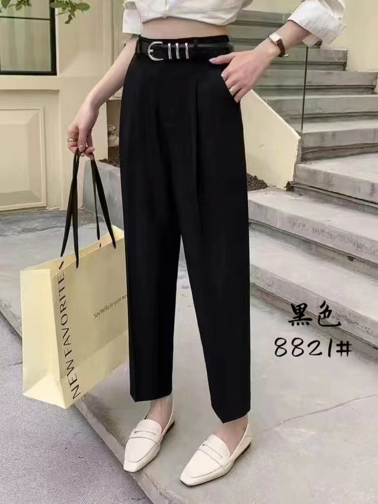 301-400编号黑色女裤（选中编号直接拍）高腰矮个子阔腿洋气宽松