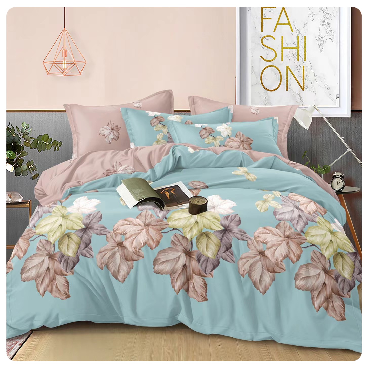 【清欢】亲肤简约轻奢款四件套-YB