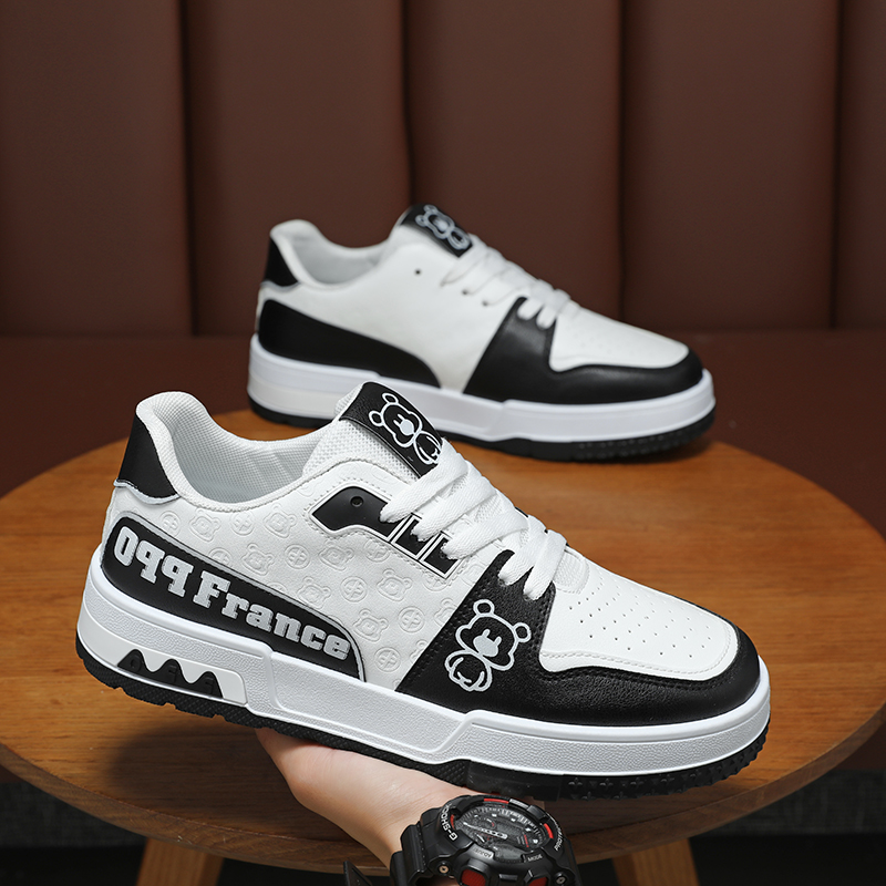 夏季男鞋新款透气小白鞋子男韩版潮流百搭厚底男士运动鞋休闲板鞋