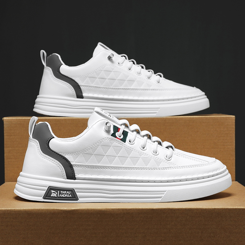 2025夏季新款潮流百搭学生休闲平板鞋子男士轻便低帮上班工作潮鞋