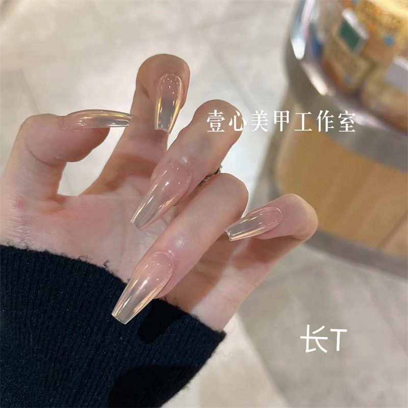 纯手工定制穿戴甲 日不落 壹心推荐 美甲贴片可拆卸假指甲贴10片