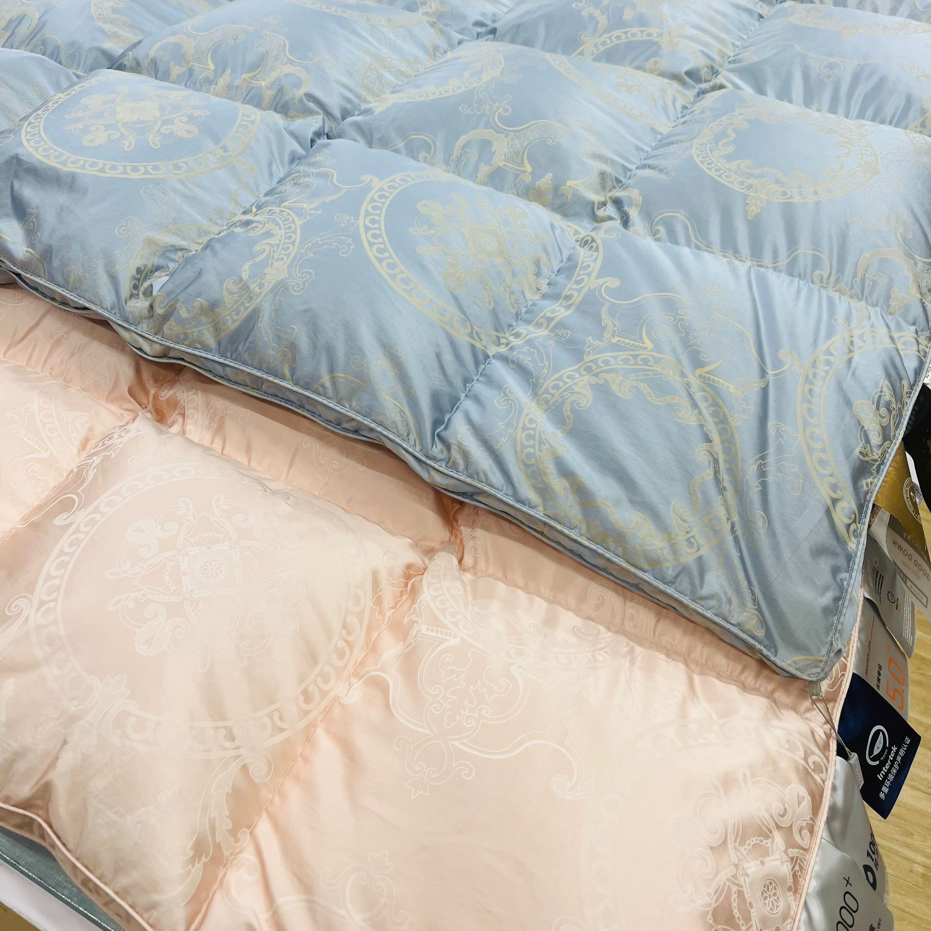 【奢雅臻品】真丝99鹅绒冬被高支静音进口加厚保暖立体时尚柔软超柔