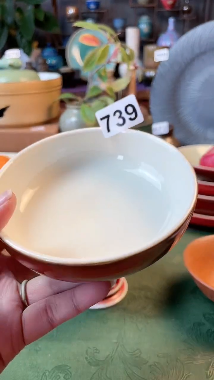 【闪购商品】陶瓷碗4.5寸高脚739