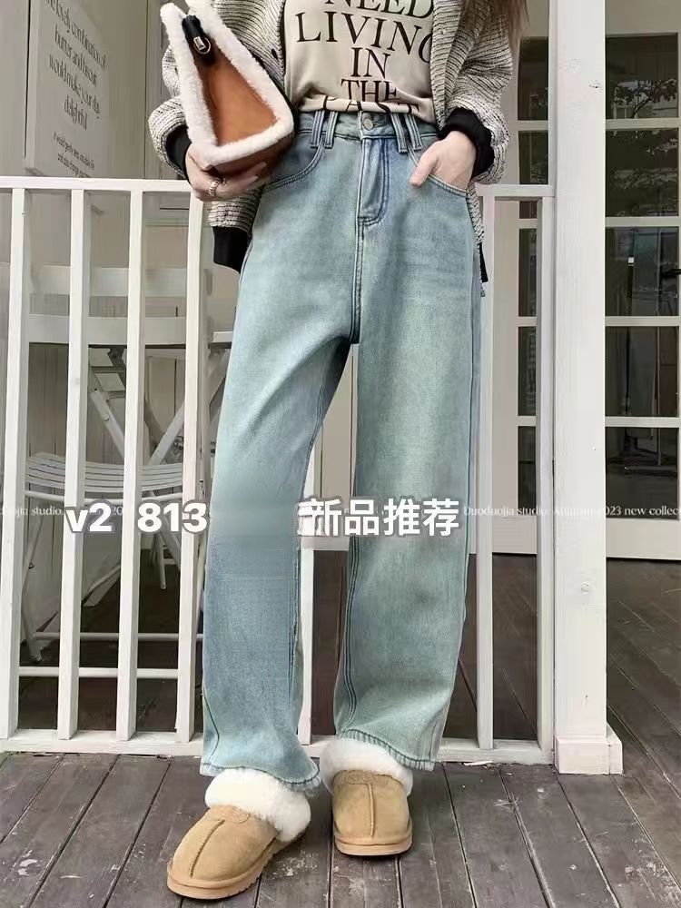 22麻麻工厂推荐 :813新款直筒牛仔裤