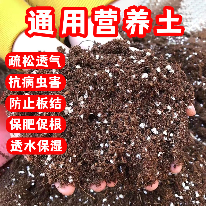 种菜专用泥土壤疏松育苗土透气养花种植有机花土养花种植通用型