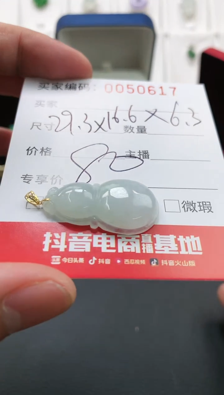 【闪购商品】翡翠颈饰18K金镶嵌0050617