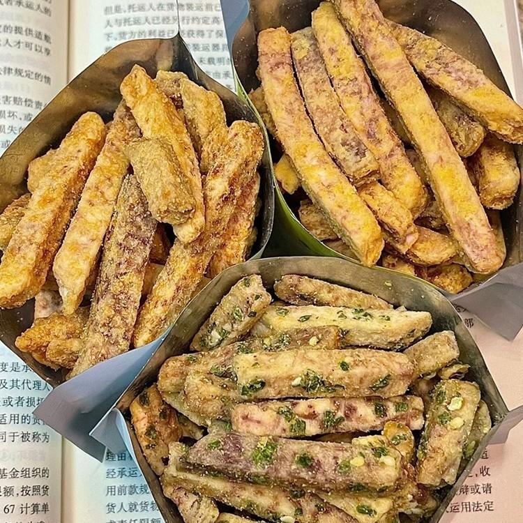 (小扬哥推荐)荔浦芋头蟹黄味海苔咸蛋黄香葱芋头条酥香脆非油炸网