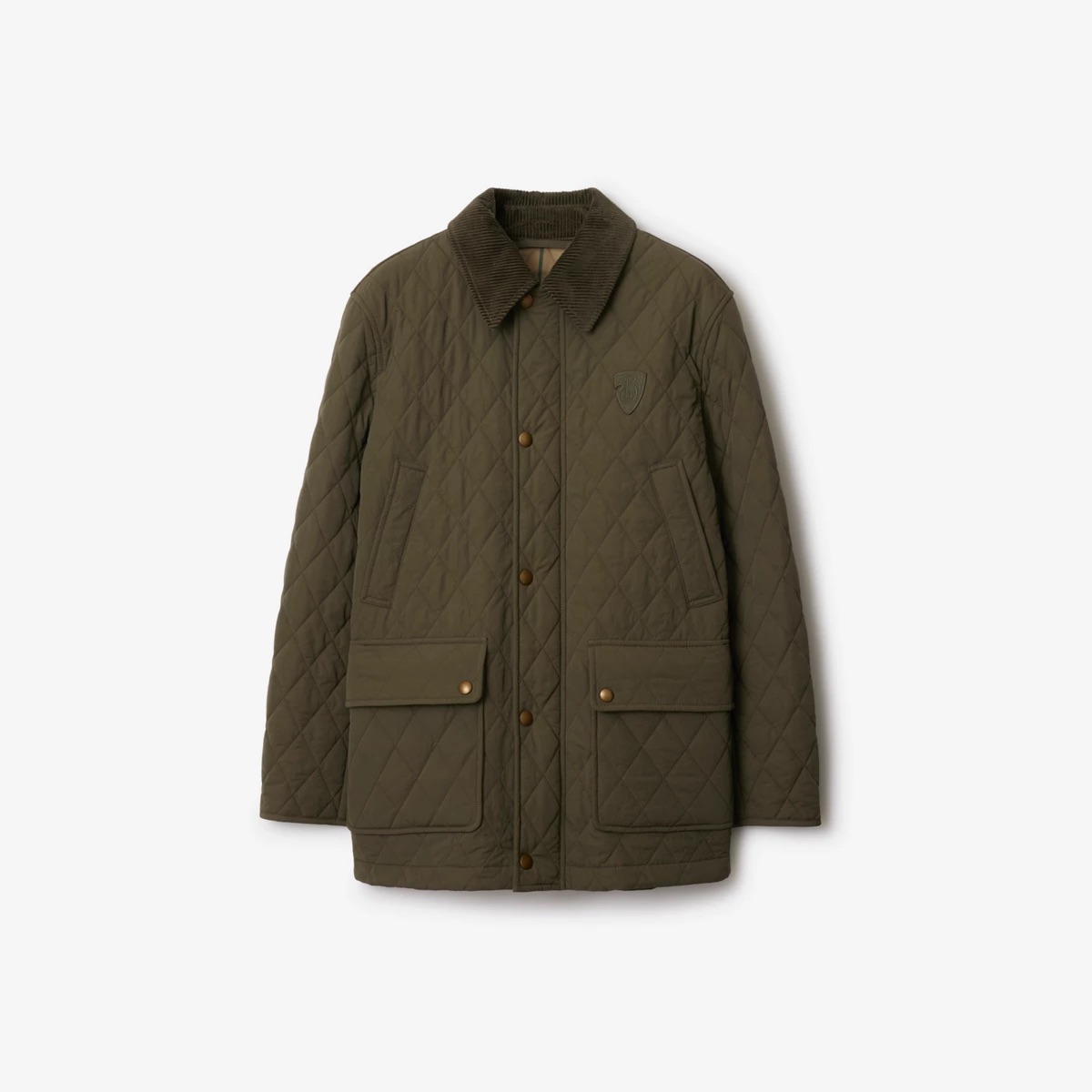 全新未使用 BURBERRY/博柏利 女款绗缝尼龙谷仓夹克