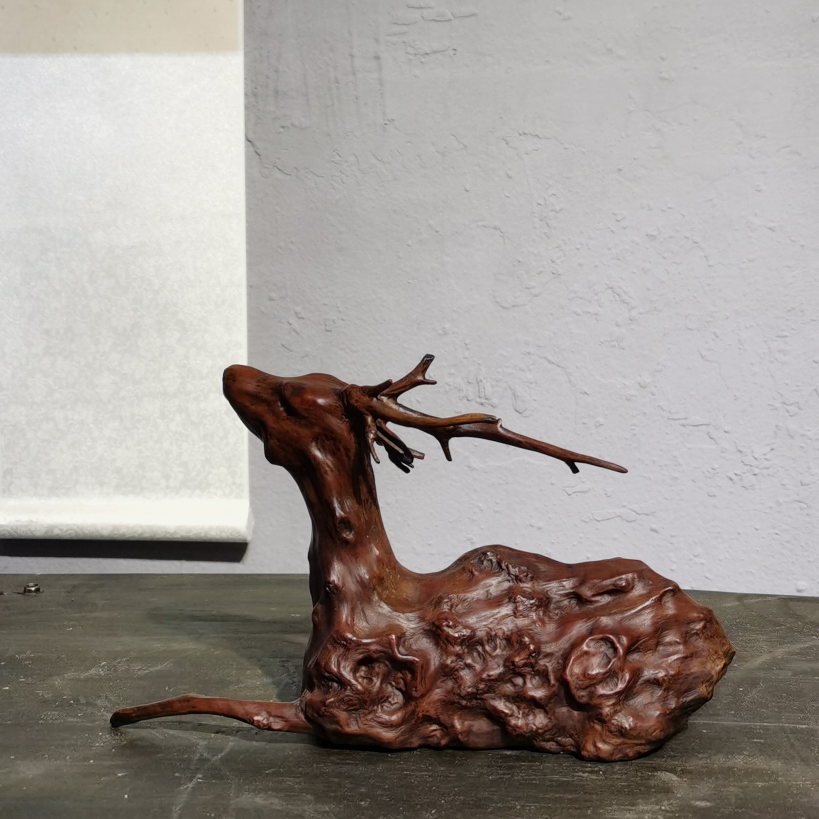 摆件/木雕/作品禄/龙眼木根艺25-8-16长宽高