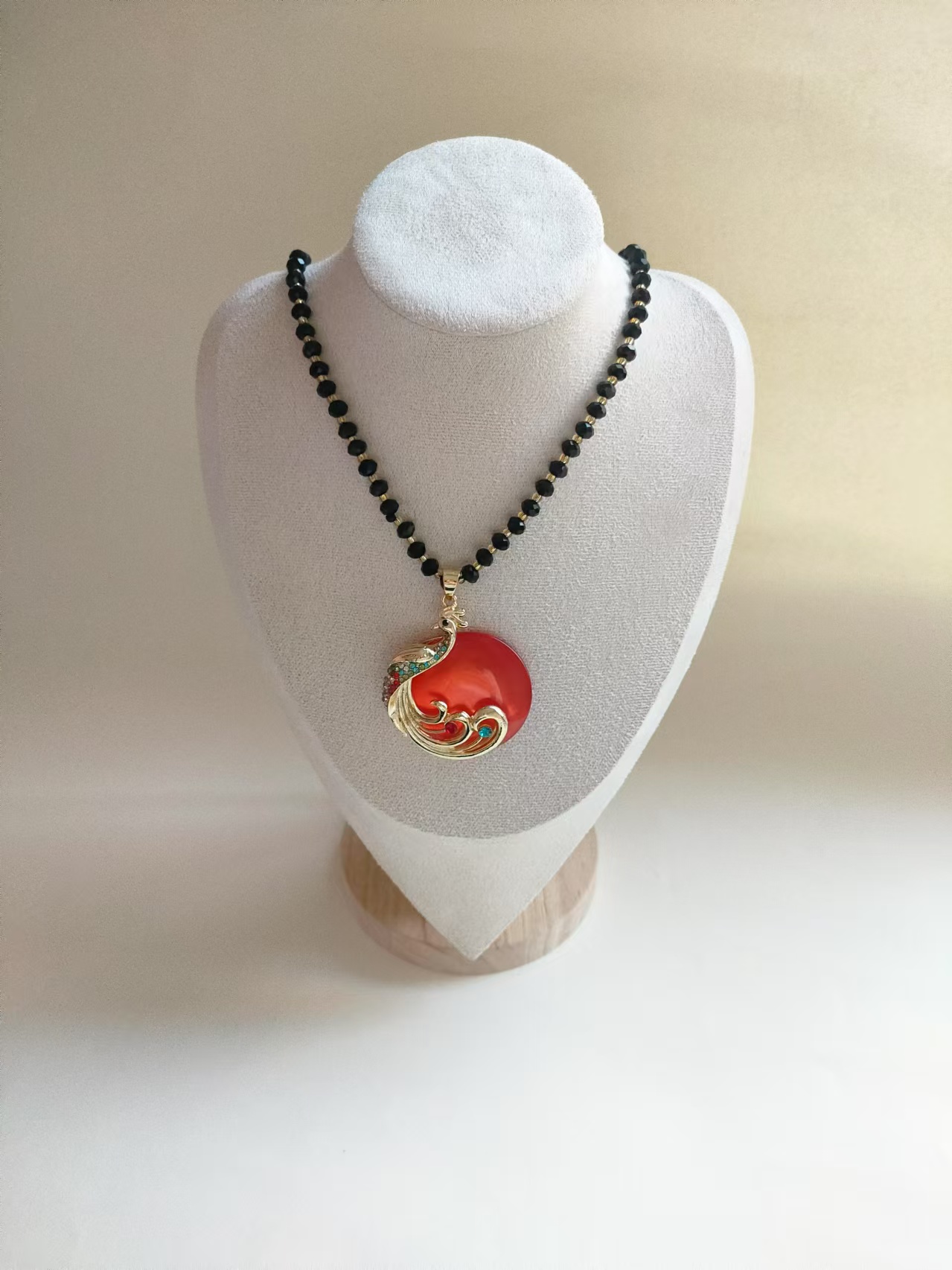 非金属仿水晶项链 合金毛衣链吉祥凤凰毛衣链M090