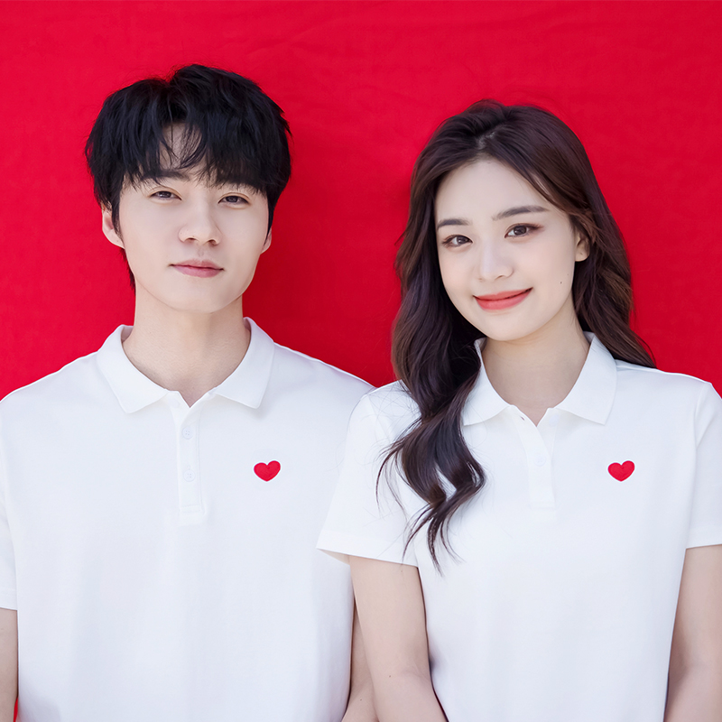 领证登记情侣装拍结婚照POLO衫上衣