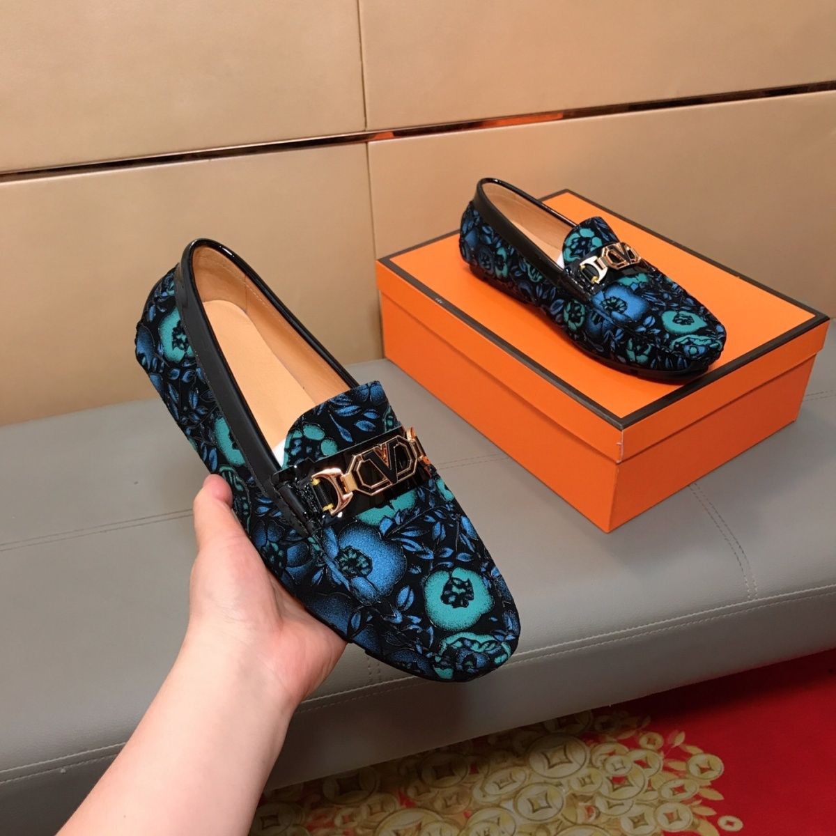 高端手工豆豆鞋真皮时尚百搭潮流乐福鞋软底透气一脚蹬舒适休闲鞋