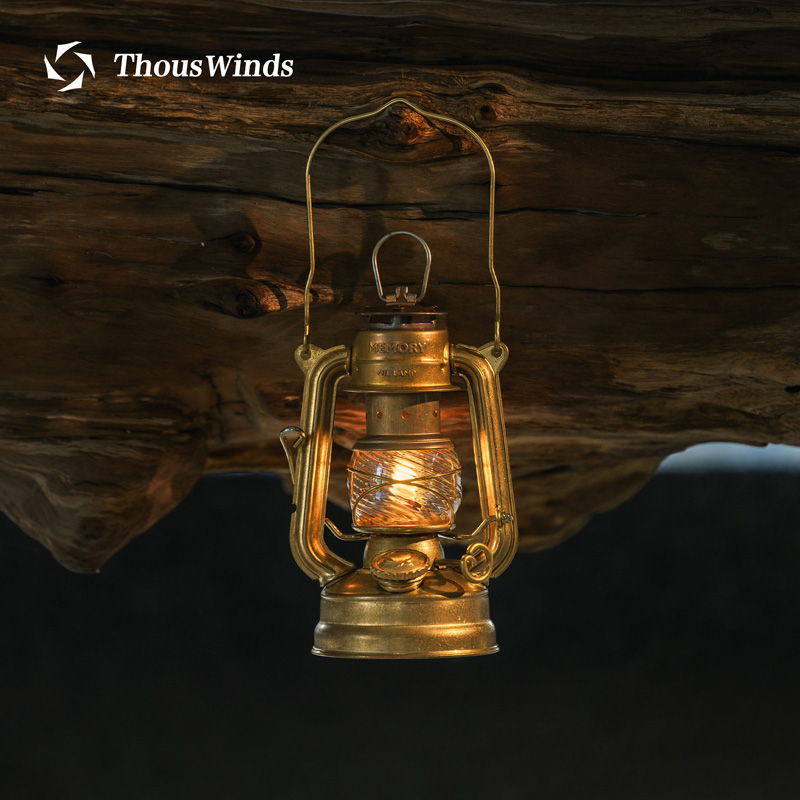 Thous Winds/千风户外照明灯营地灯拾光煤油灯黄铜版老式复古马灯
