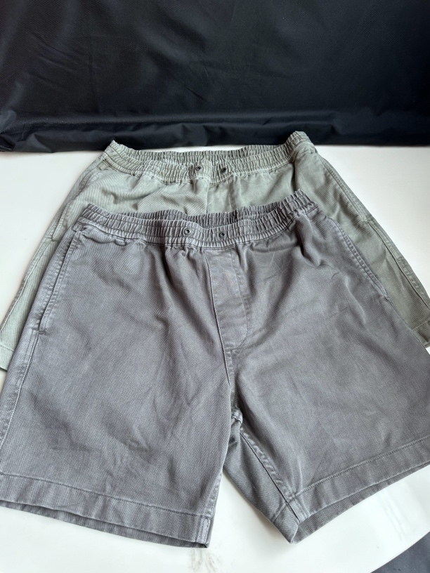 帆布短裤 （两色微瑕缺腰绳 ）