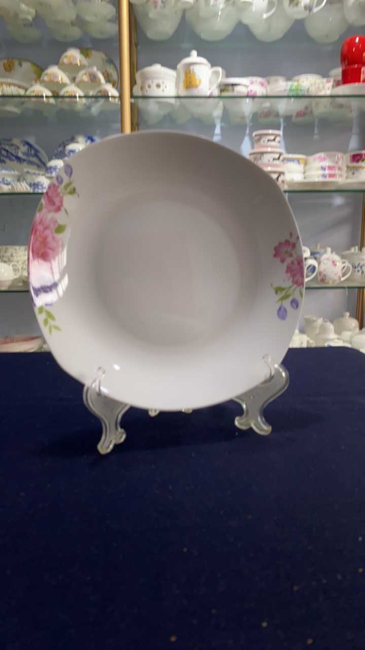 源头厂家唐山高骨瓷创意型菜盘8英寸盘子