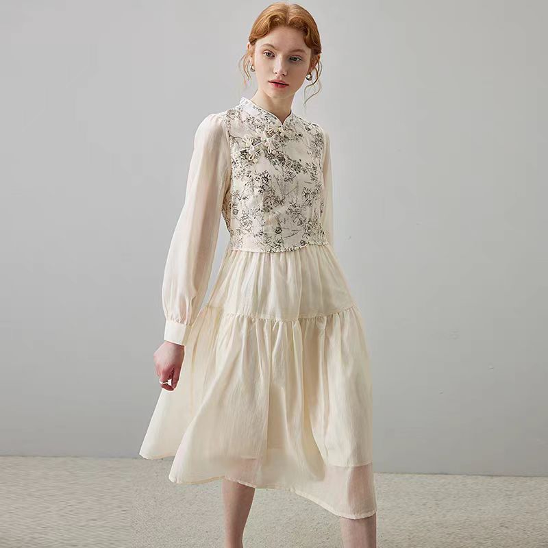 SA5#【木兮兮专属】2024年春秋季新款气质显瘦复古轻奢时尚连衣裙